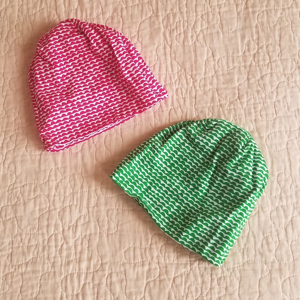 Newborn Girls Cap 2 pcs